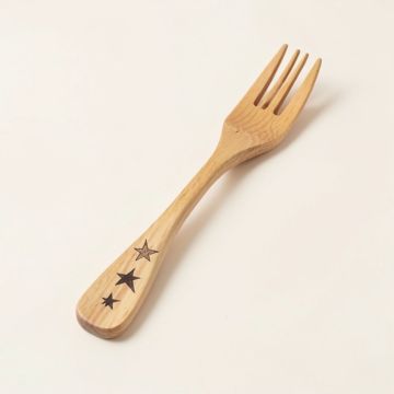 Birchwood Star Print Dinner Fork (synthetic illustration; no displayed measurements)