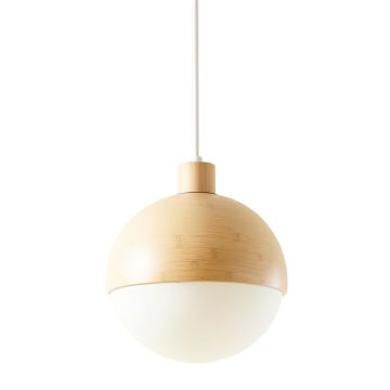 Dune Crossing Pendant Light Suspended From One Plain Cable - White