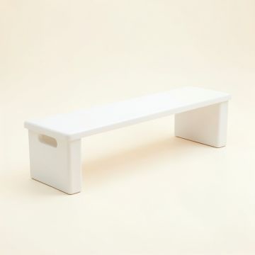Hill Bluff Narrow Outdoor Storage Bench - White (synthetic illustration; no displayed measurements)