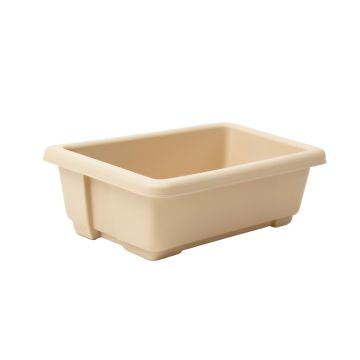 Wren Bridge Empty Railing Planter With Integral Brackets - Beige