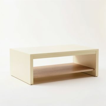 Hill Bend Coffee Table - Cream (synthetic illustration; no displayed measurements)