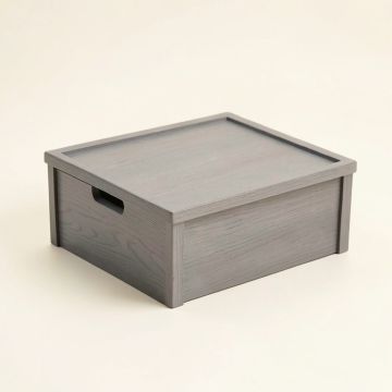 Bay Bridge Low Toy Storage Unit - Gray (synthetic illustration; no displayed measurements)