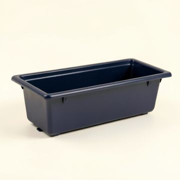 Oak Canyon Empty Railing Planter With Integral Brackets - Navy (synthetic illustration; no displayed measurements)