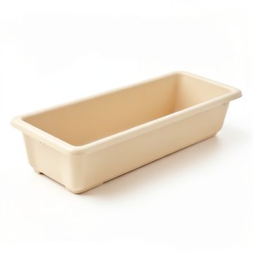 Stone Bluff Empty Railing Planter With Integral Brackets - Beige (synthetic illustration; no displayed measurements)