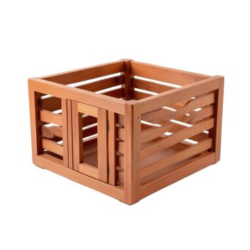 Cove Branch Empty Furniture-Style Pet Crate - Terracotta