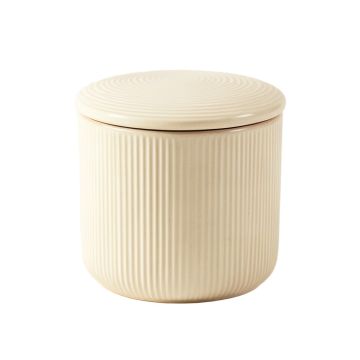 Elm Brook Storage Canister With Lid - Cream