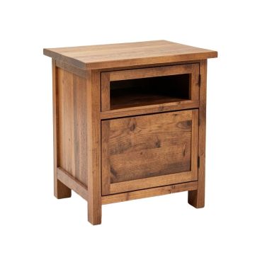 Alianna Solid Wood End Table With Storage