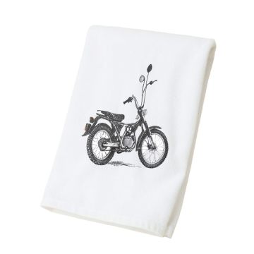 Michie Image And Dirt Lover Text With Distressed Dirt Bike Hand Towel
