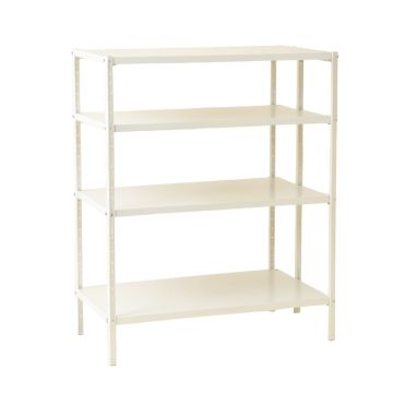 Maple Arc Empty Seed-Starting Shelving Unit Without Lights - White