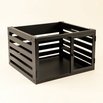 Ash Dell Empty Furniture-Style Pet Crate - Black (synthetic illustration; no displayed measurements)