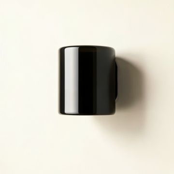 Slate Brook Wall Sconce Mounted On A Plain Wall - Black (synthetic illustration; no displayed measurements)
