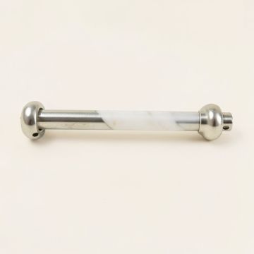 Faux Marble Ball Decorative Single Curtain Rod (synthetic illustration; no displayed measurements)
