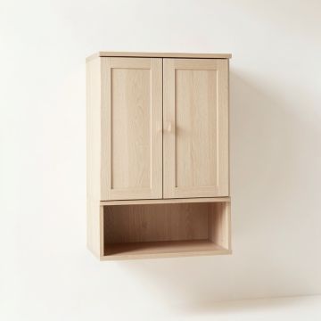Cove Bend Wall-Mounted Laundry Cabinet - Beige (synthetic illustration; no displayed measurements)