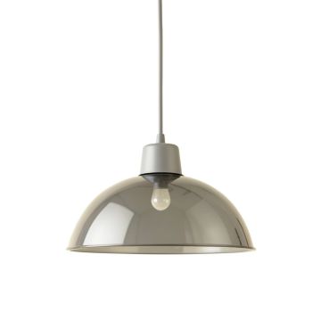Stone Crossing Pendant Light Suspended From One Plain Cable - Gray
