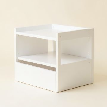 Hill Arc Low Toy Storage Unit - White (synthetic illustration; no displayed measurements)