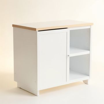 Holly Crest Freestanding Laundry Folding Counter - White (synthetic illustration; no displayed measurements)