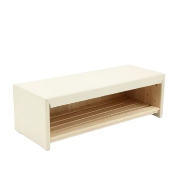 Elm Dell Shoe Storage Bench - Ivory