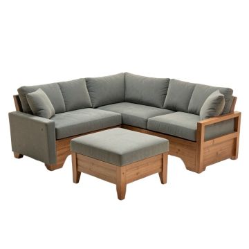 Aisling 98.75 '' Wide Right Hand Facing Modular Corner Sectional With Ottoman