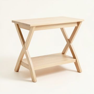 River Crossing Side Table - Beige (synthetic illustration; no displayed measurements)
