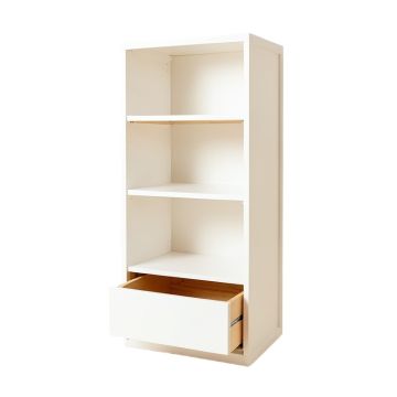 Cove Crest Narrow Cubby Tower - White