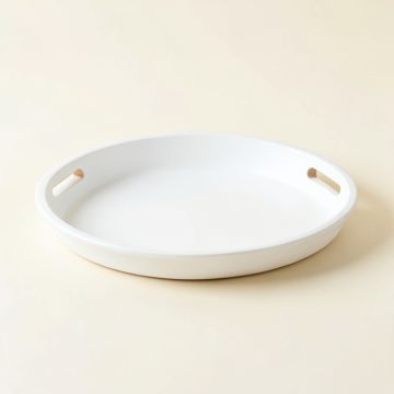 Maple Bend Serving Tray - White (synthetic illustration; no displayed measurements)