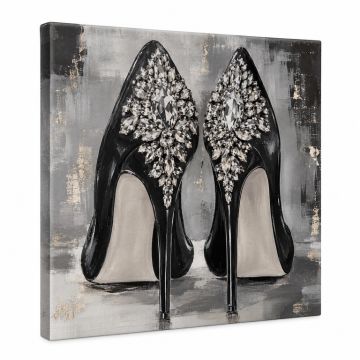 Fashion And Glam My Trophies Shoes By Oliver Gal - Wrapped Canvas Graphic Art Print