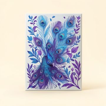 Elledge Peacock Window Decal (synthetic illustration; no displayed measurements)