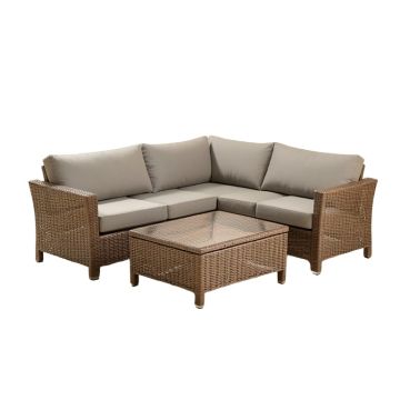 Achante Outdoor 3 Piece Seating Group With Cushions