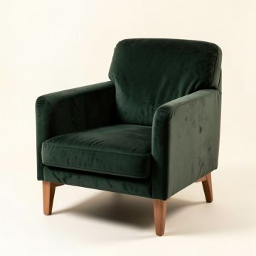 Burnett 37 '' Wide Velvet Armchair (synthetic illustration; no displayed measurements)
