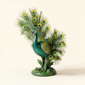 Peacock Garden Art (synthetic illustration; no displayed measurements)