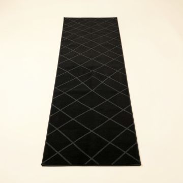 Shore Crest Narrow Runner Rug - Black (synthetic illustration; no displayed measurements)