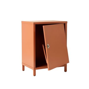 Holly Bridge Freestanding Pull-Out Hamper Cabinet - Terracotta