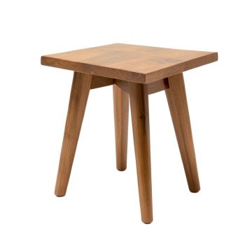 Jonina Solid Wood Tray Top 4 Leg End Table