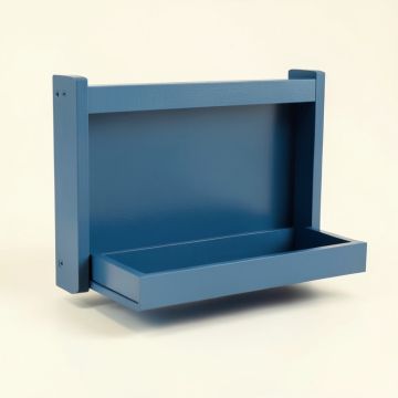 Wren Crossing Empty Wall-Mounted Tool Organizer Panel - Blue (synthetic illustration; no displayed measurements)