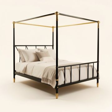 Besarta Queen Four Poster Bed (synthetic illustration; no displayed measurements)