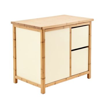 Sage Branch Freestanding Laundry Folding Counter - Cream