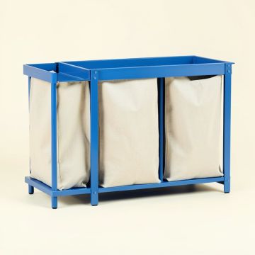 Glen Crest Laundry Sorting Station With Plain Removable Bags - Blue (synthetic illustration; no displayed measurements)