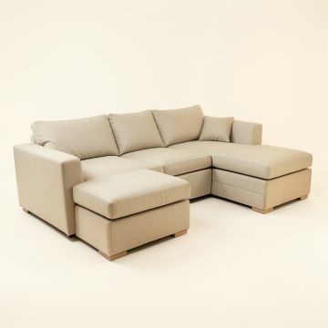 Liguria 146.5 '' Wide Reversible Modular Sofa & Chaise (synthetic illustration; no displayed measurements)