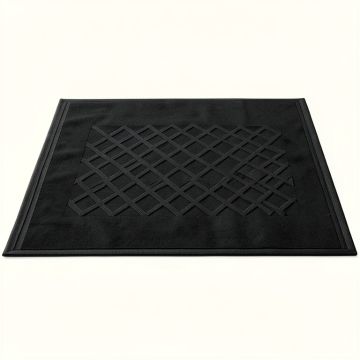 Linden Bridge Rectangular Outdoor Rug - Black (synthetic illustration; no displayed measurements)