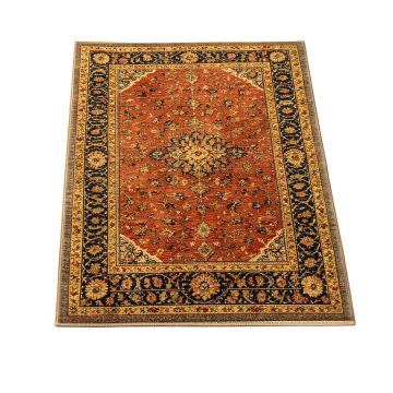 Restoration Oriental Hand-Knotted Multi-Colored Area Rug