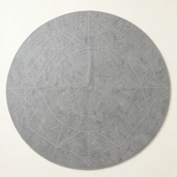 Vale Bluff Round Area Rug - Gray (synthetic illustration; no displayed measurements)