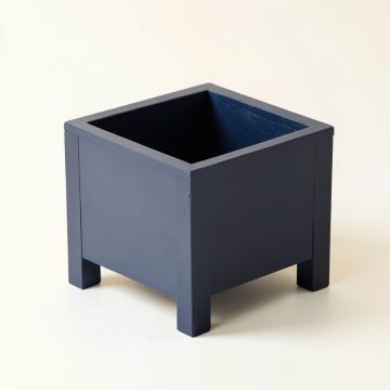 Birch Crossing Empty Raised Planter - Navy (synthetic illustration; no displayed measurements)
