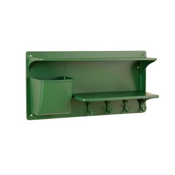 Cedar Bridge Wall-Mounted Entryway Organizer Shelf - Green
