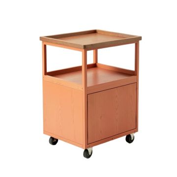 Olive Bridge Empty Rolling Workshop Cart - Terracotta
