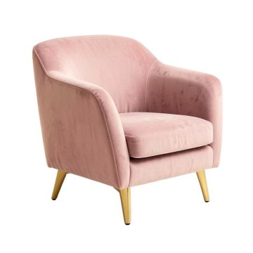 Modern New Soft Velvet Material Ergonomics Accent Chair