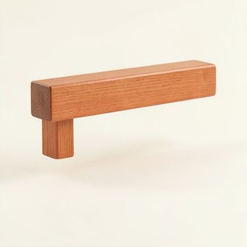 Maple Bridge Cabinet Handle Without Packaging - Terracotta (synthetic illustration; no displayed measurements)