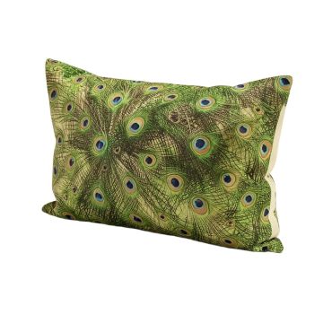 Peacock Lumbar Pillow