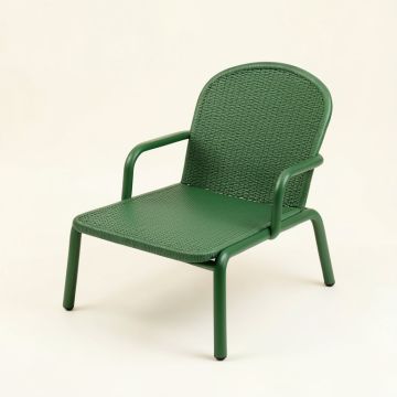 River Bridge Outdoor Lounge Chair - Green (synthetic illustration; no displayed measurements)