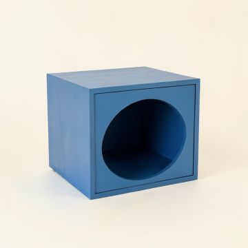 Spruce Edge Wall-Mounted Cat Perch - Blue (synthetic illustration; no displayed measurements)