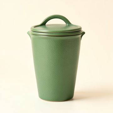 Elm Bluff Storage Canister With Lid - Green (synthetic illustration; no displayed measurements)